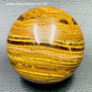 Sphère en oeil de tigre d’Afrique du Sud de 0,460kg (réf sot6)