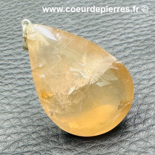 Pendentif en citrine naturelle de Madagascar (Réf ci3) – Image 2