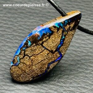 Pendentif opale boulder d’Australie de 44 carats (réf po59)