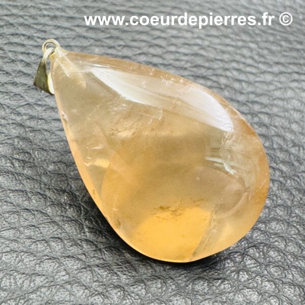 Pendentif en citrine naturelle de Madagascar (Réf ci3) – Image 3