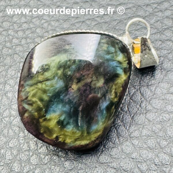Pendentif Obsidienne Manta Huichol (réf pomh11) – Image 2