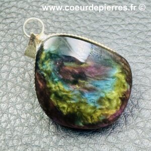 Pendentif Obsidienne Manta Huichol
