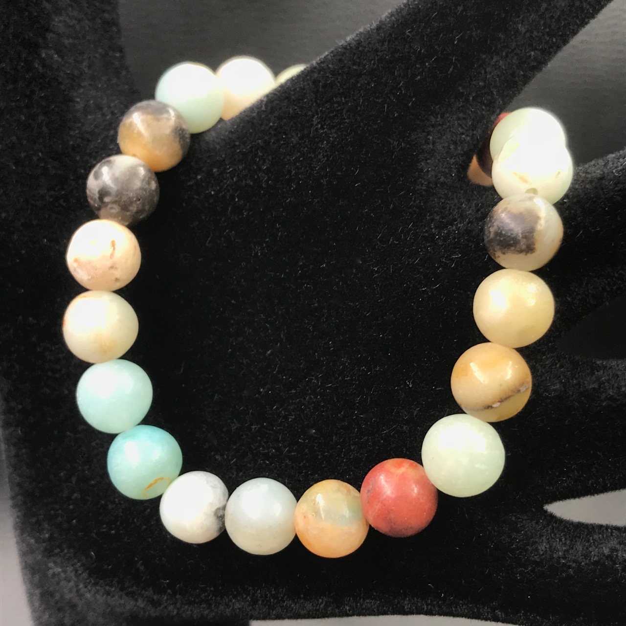 Bracelet en amazonite multicolore “perles de 8mm”