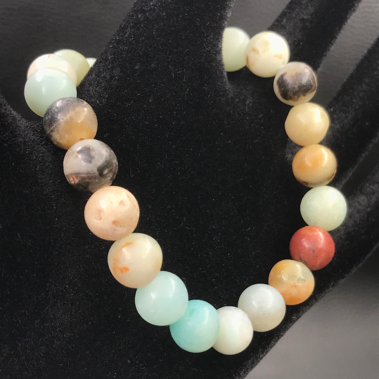 Bracelet en amazonite multicolore “perles de 8mm”