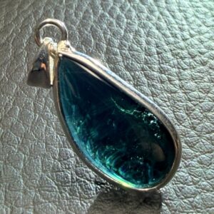 Pendentif Tourmaline Bleue