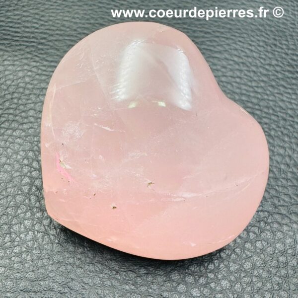 Coeur en Quartz Rose de Madagascar (réf cqr1) – Image 3