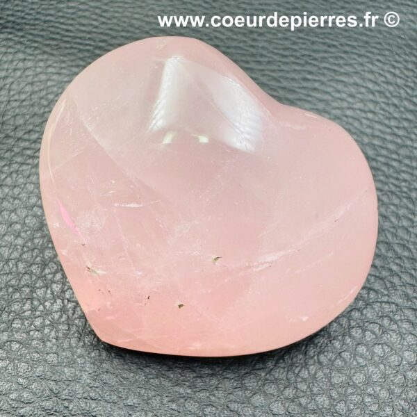 Coeur en Quartz Rose de Madagascar (réf cqr1) – Image 2