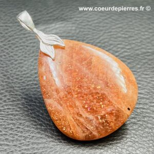 Pendentif pierre soleil naturelle de Norvège (réf ps2)