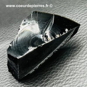 Obsidienne noire brute du Mexique (réf ob8)