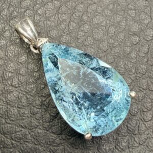 Pendentif Goutte Aigue-Marine