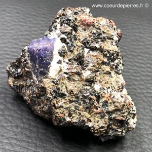 Saphir sur biotite de Madagascar (réf sap2)