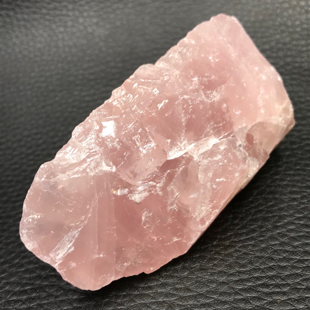 Bloc brut de quartz rose de Madagascar 0,128 Kg (réf prb2) Cœur de Pierres