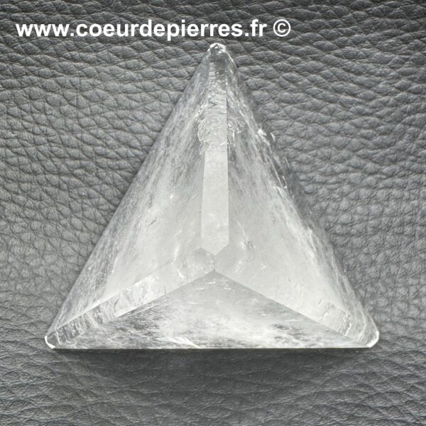 Prisme de cristal de roche "pyramide" de Madagascar (réf cr18) – Image 2