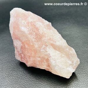 bloc brut de quartz rose