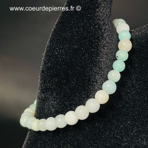 Bracelet en amazonite “perles 4mm” (taille enfant)