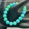 Bracelet en chrysocolle du Congo, "perles 10mm" – Image 2