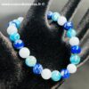 Bracelet Apatite Bleue, Lapis Lazuli et Aigue Marine « perles 8mm » – Image 2
