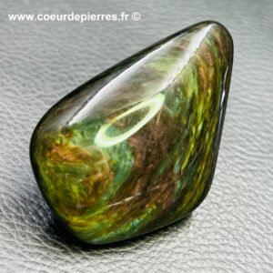 Obsidienne manta huichol naturelle du Mexique (réf omt1)