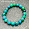 Bracelet en chrysocolle du Congo, "perles 10mm" – Image 5