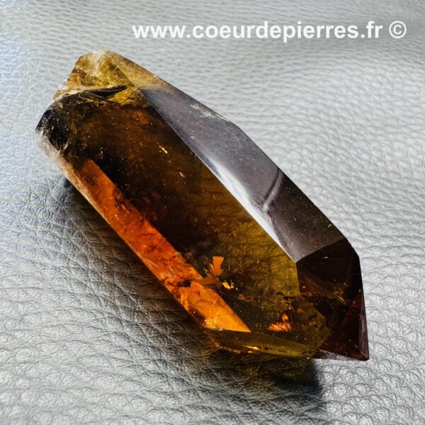 Prisme de Citrine Naturelle Cognac (réf ct35) – Image 4