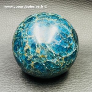 Sphère en Apatite Bleue