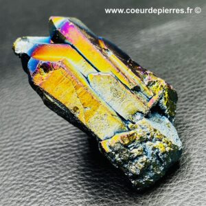 Druse de quartz titane “bombardé” (ref qt1)