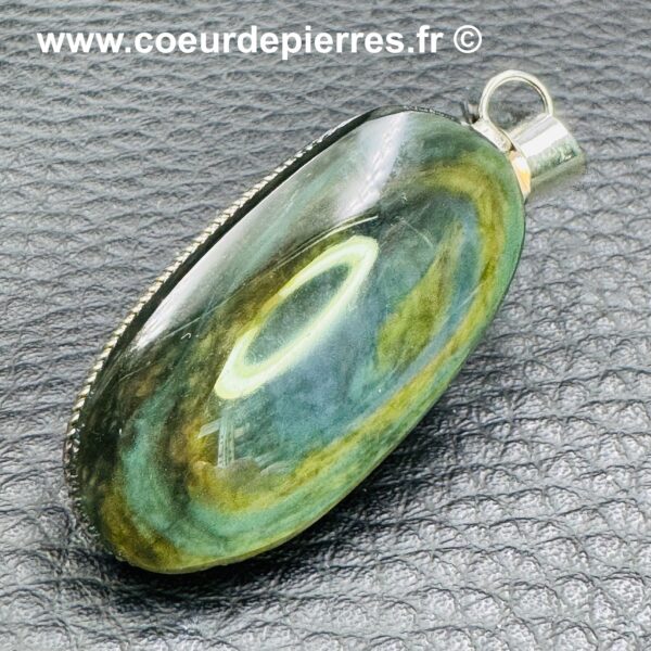 Pendentif Obsidienne Manta Huichol
