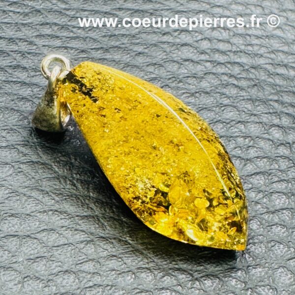 Pendentif en Ambre Vert