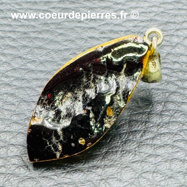 Pendentif en ambre verte de la mer Baltique (réf pa18) – Image 3