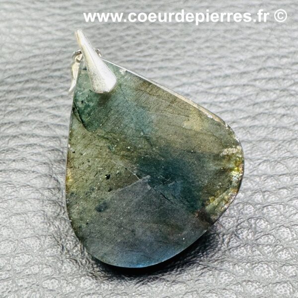 Pendentif en Labradorite bleue abyssal de Madagascar (réf lba43) – Image 4