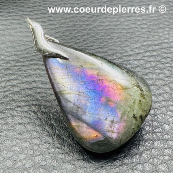 Pendentif Labradorite Violette Spectrolite de Madagascar (réf lps14) – Image 2