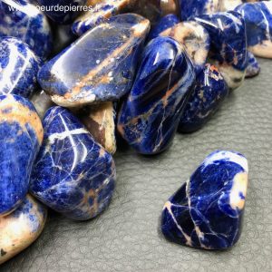 Sodalite de Namibie pierres roulées « grande taille »