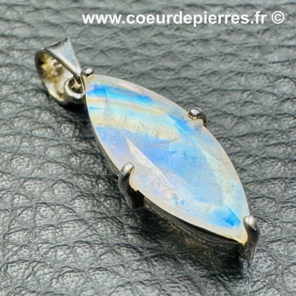 Pendentif en Péristérite "Pierre de Lune Arc-en-Ciel" (réf ppl5) – Image 3