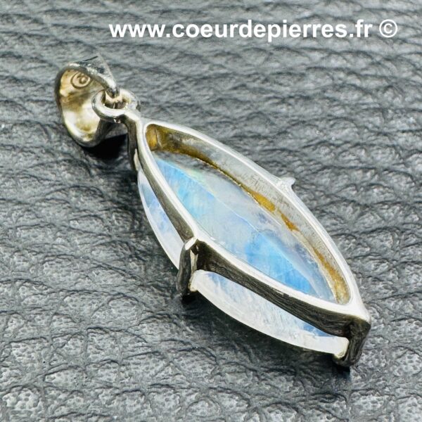 Pendentif en Péristérite "Pierre de Lune Arc-en-Ciel" (réf ppl5) – Image 4