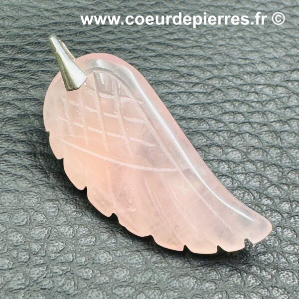 Pendentif en Quartz Rose du Brésil (réf qro18) – Image 2
