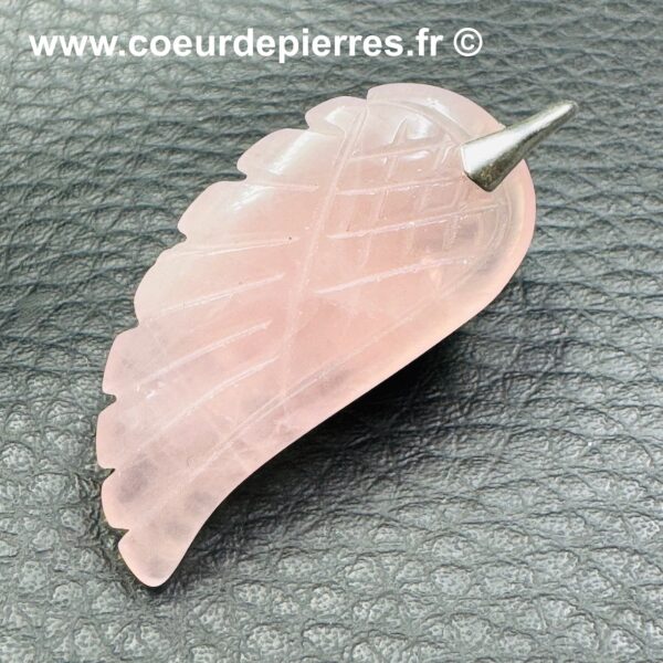 Pendentif en Quartz Rose du Brésil (réf qro18) – Image 3