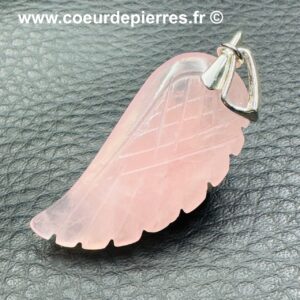 Pendentif en Quartz Rose