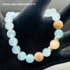 Bracelet Aigue Marine et pierre de lune noire "perles 8mm" (réf bapl1) – Image 2