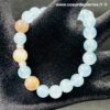 Bracelet Aigue Marine et pierre de lune noire "perles 8mm" (réf bapl1) – Image 3