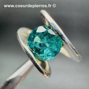 Bague avec Tourmaline Bleue