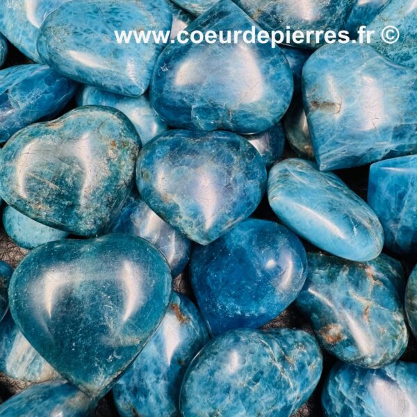 Coeur en Apatite Bleue "Petite taille" – Image 2