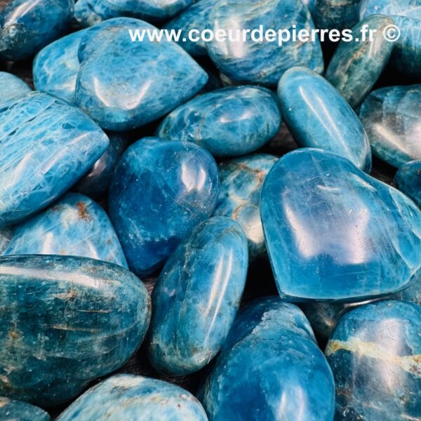 Coeur en Apatite Bleue "Petite taille" – Image 3