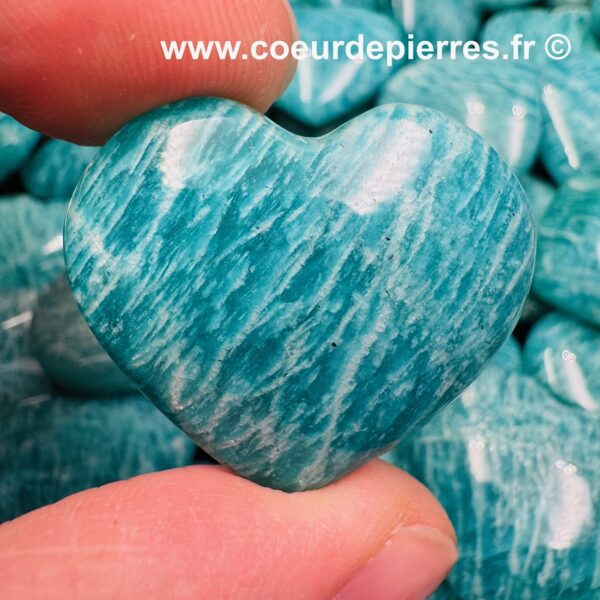 Coeur en Amazonite "petite taille" – Image 3