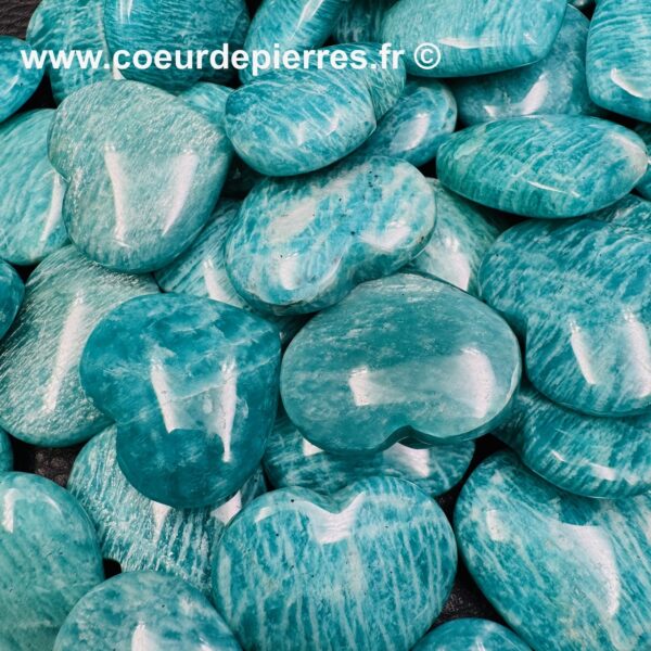 Coeur en Amazonite "petite taille" – Image 2