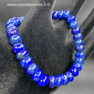 Bracelet en lapis lazuli d’Afghanistan « perles ovales »