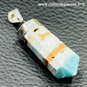 Pendentif en Aragonite Bleue du Pakistan (réf pab5)