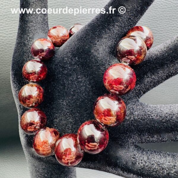 Bracelet en Grenat "perles 12 mm" – Image 3