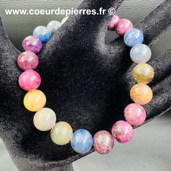 Bracelet Rubis et Saphir Corindon "Perles 8mm" – Image 2