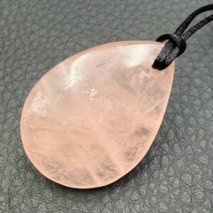 Pendentif en Quartz Rose