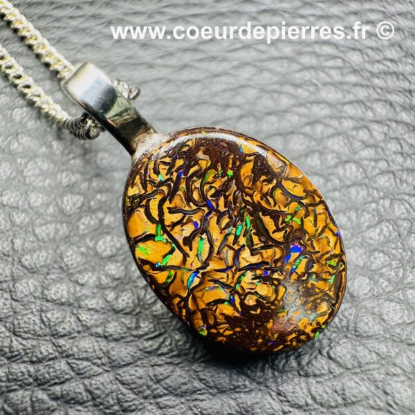 Pendentif en Opale Boulder d’Australie (réf po30) – Image 2